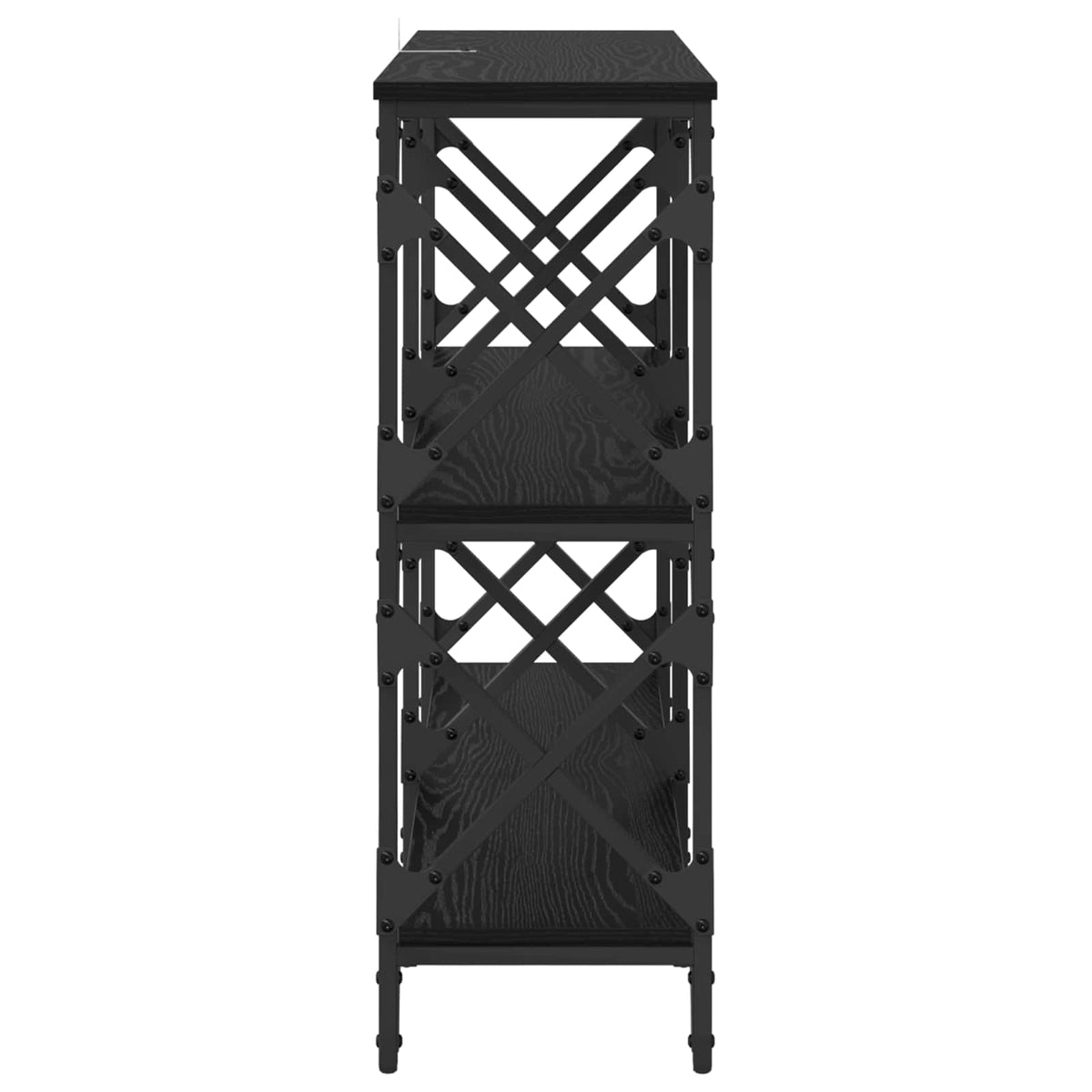 Konsolbord Sort eg 100 x 28 x 80,5 cm Konstrueret træ