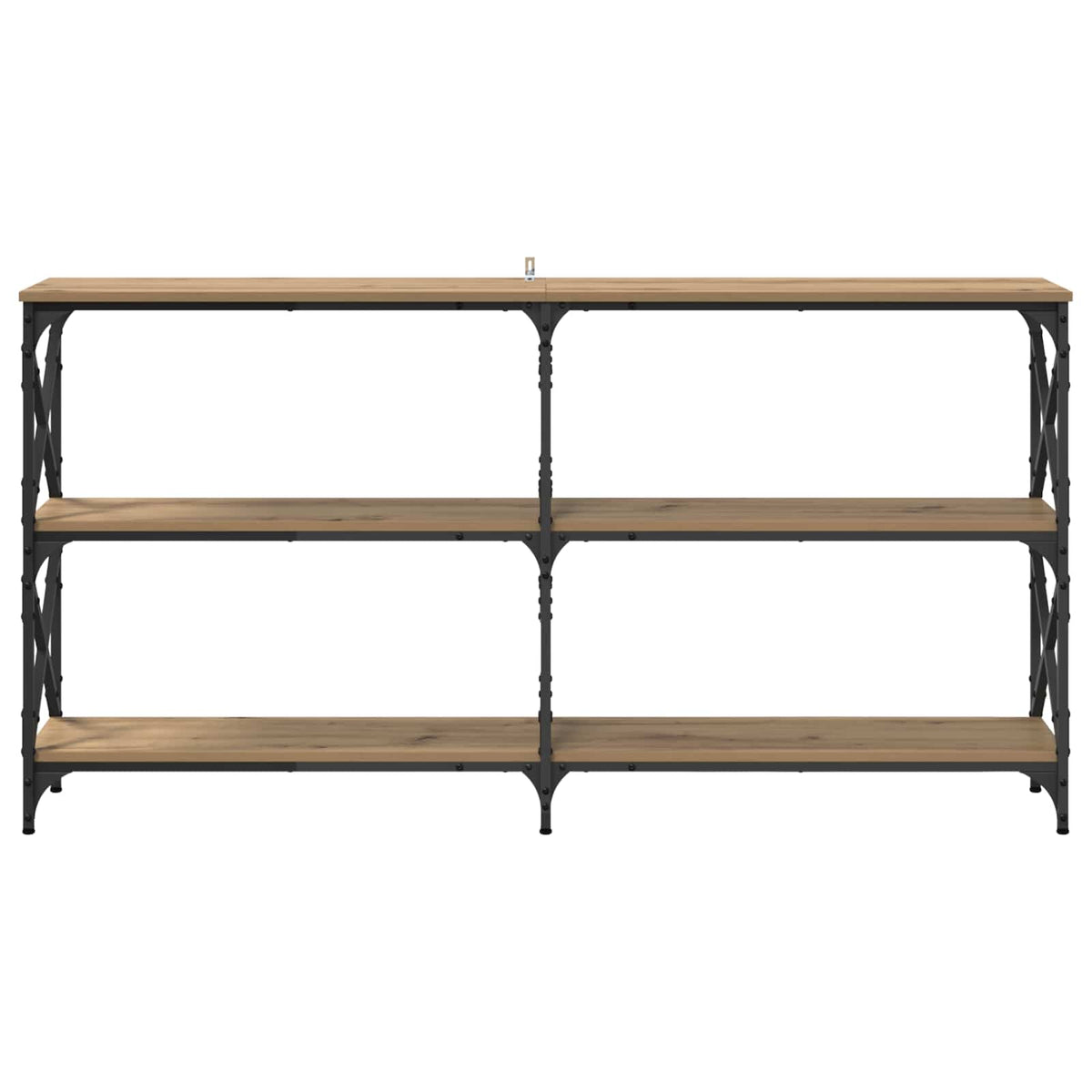 Konsolbord Artisan Egetræ 156 x 28 x 80,5 cm Konstrueret træ