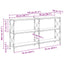 Konsolbord Artisan Egetræ 156 x 28 x 80,5 cm Konstrueret træ
