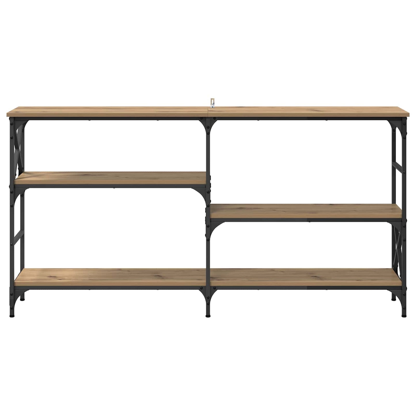 Konsolbord Artisan Egetræ 150 x 29 x 76,5 cm Konstrueret træ