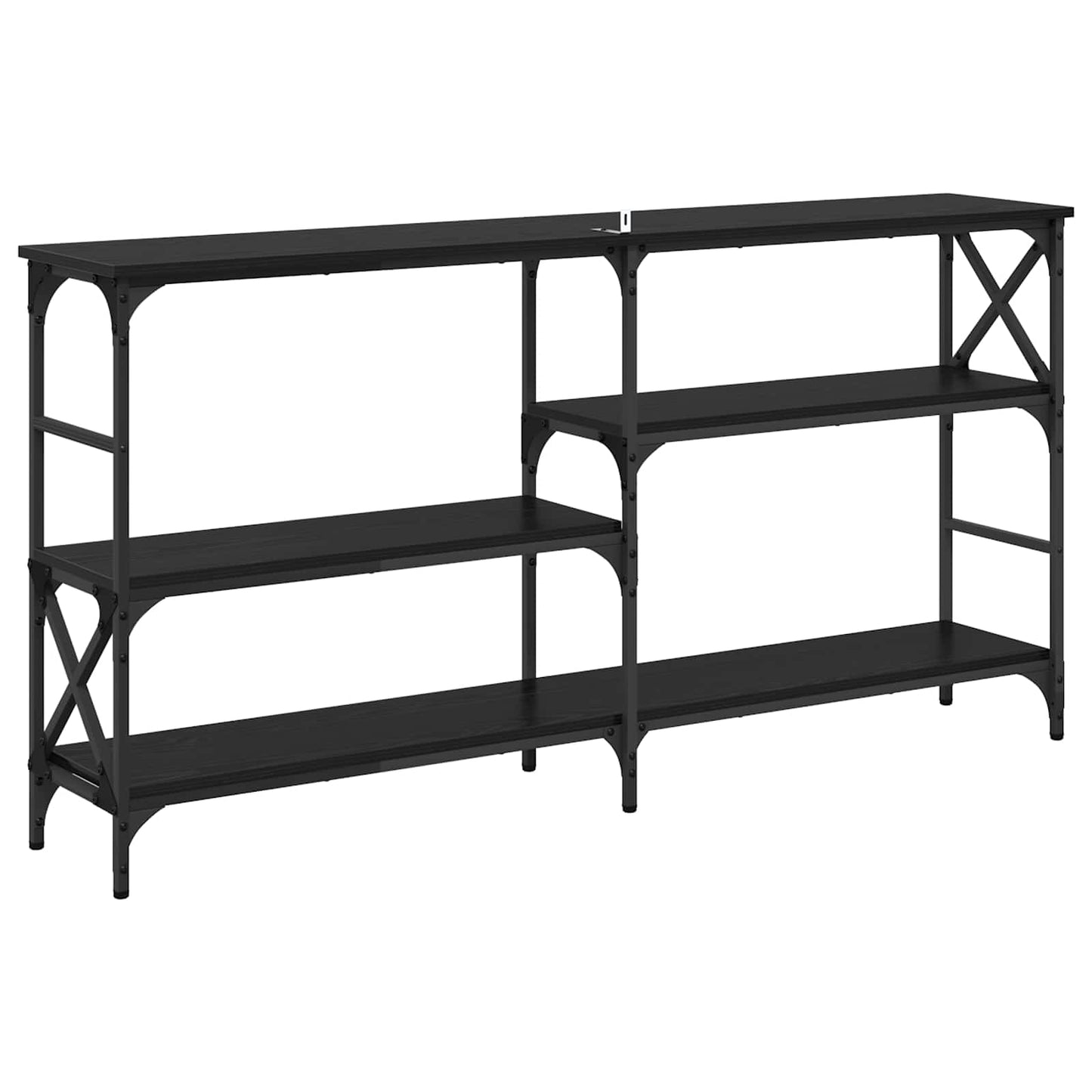 Konsolbord Sort eg 150 x 29 x 76,5 cm Konstrueret træ