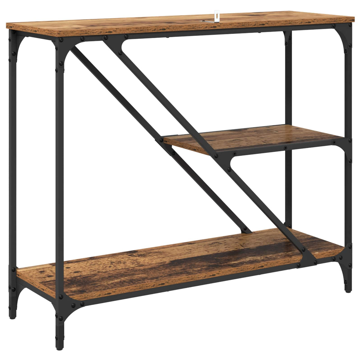 Konsolbord Gammelt træ 88,5 x 30 x 75 cm Konstrueret træ