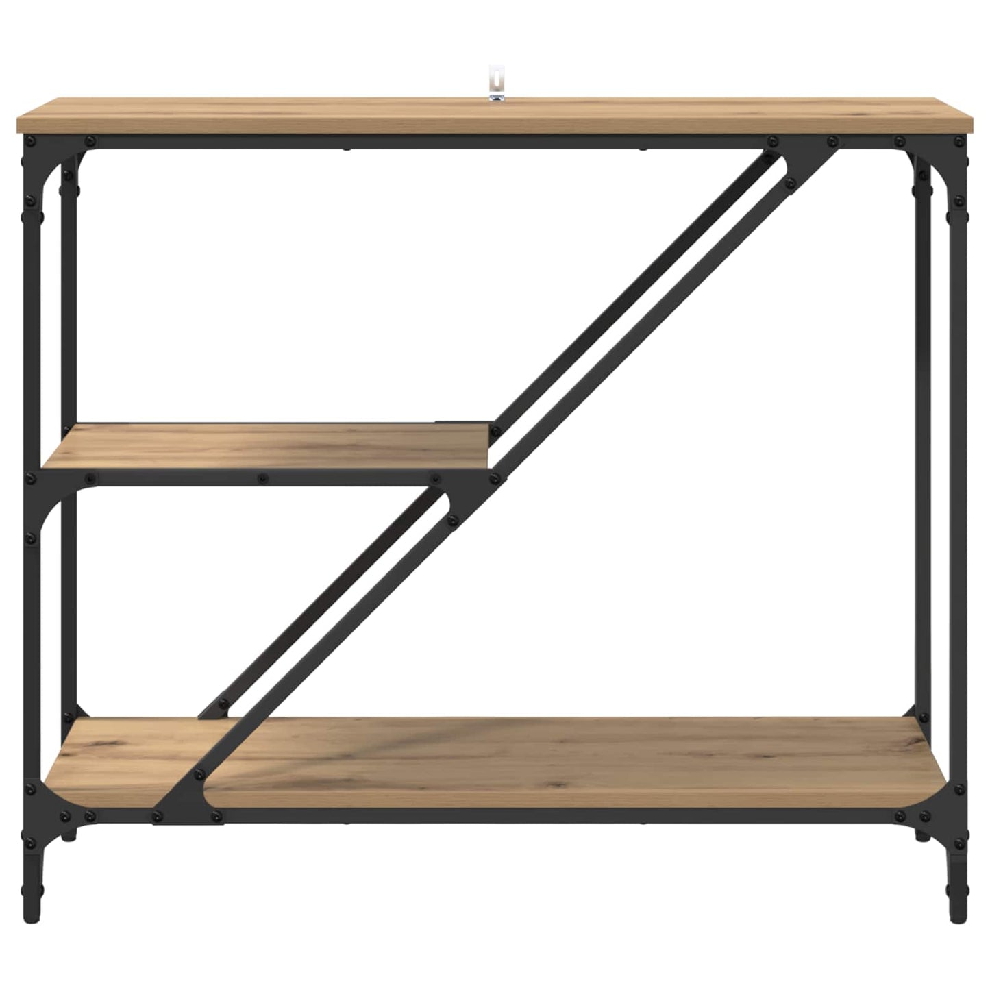 Konsolbord Artisan Egetræ 88,5 x 30 x 75 cm Konstrueret træ