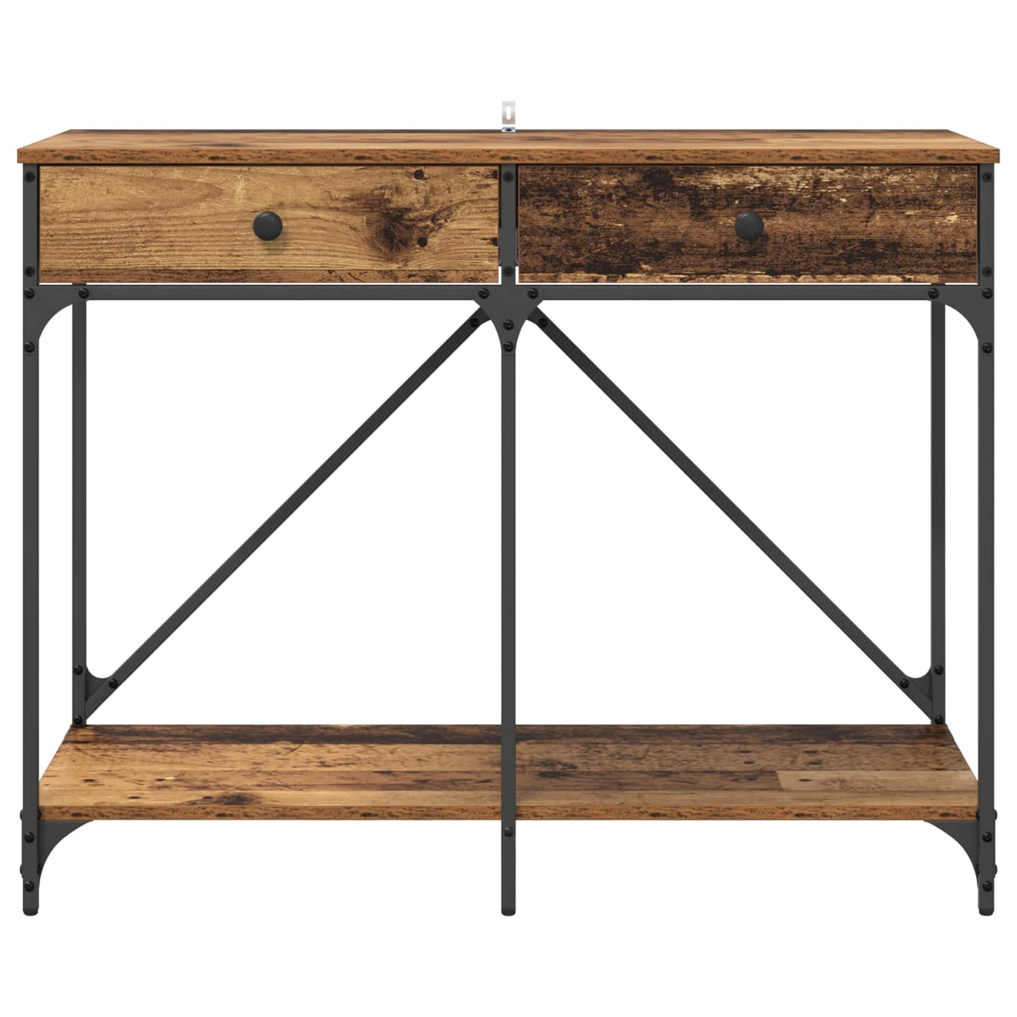 Konsolbord Gammelt træ 100 x 39 x 78,5 cm Konstrueret træ