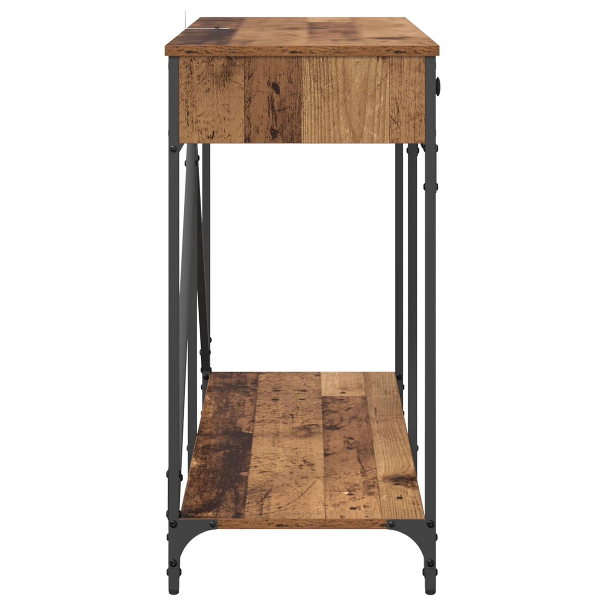 Konsolbord Gammelt træ 100 x 39 x 78,5 cm Konstrueret træ