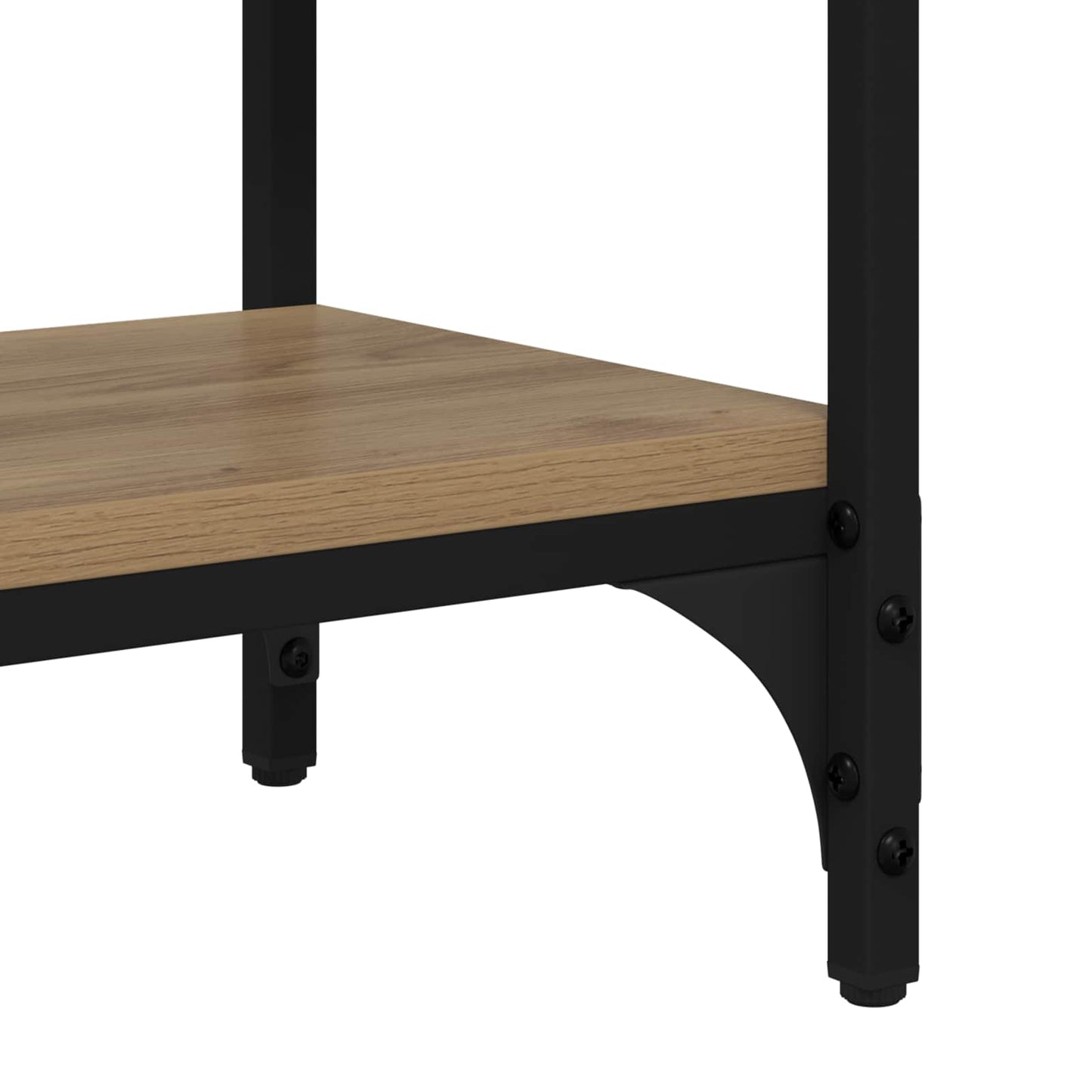 Konsolbord Artisan Egetræ 100 x 39 x 78,5 cm Konstrueret træ