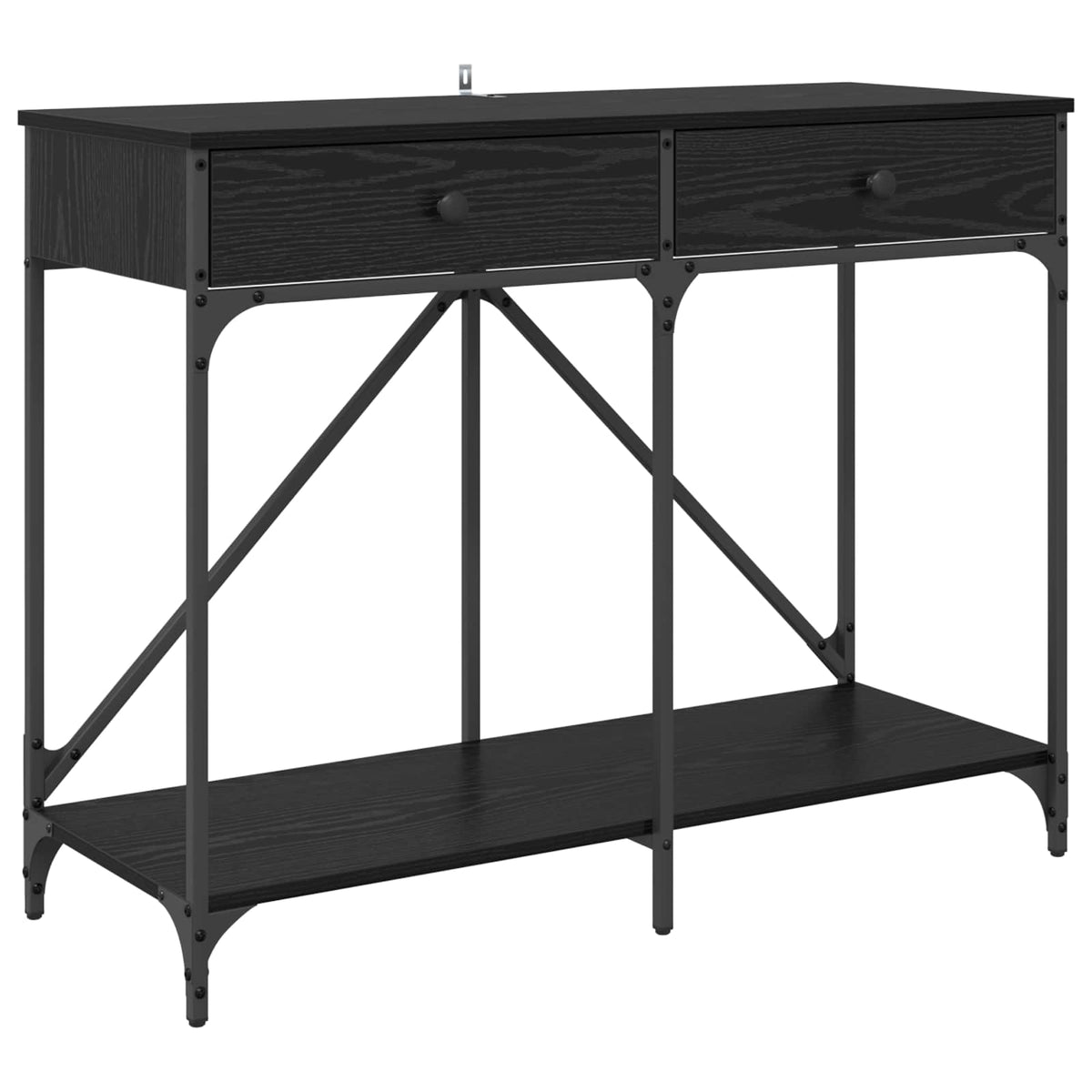 Konsolbord Sort eg 100 x 39 x 78,5 cm Konstrueret træ
