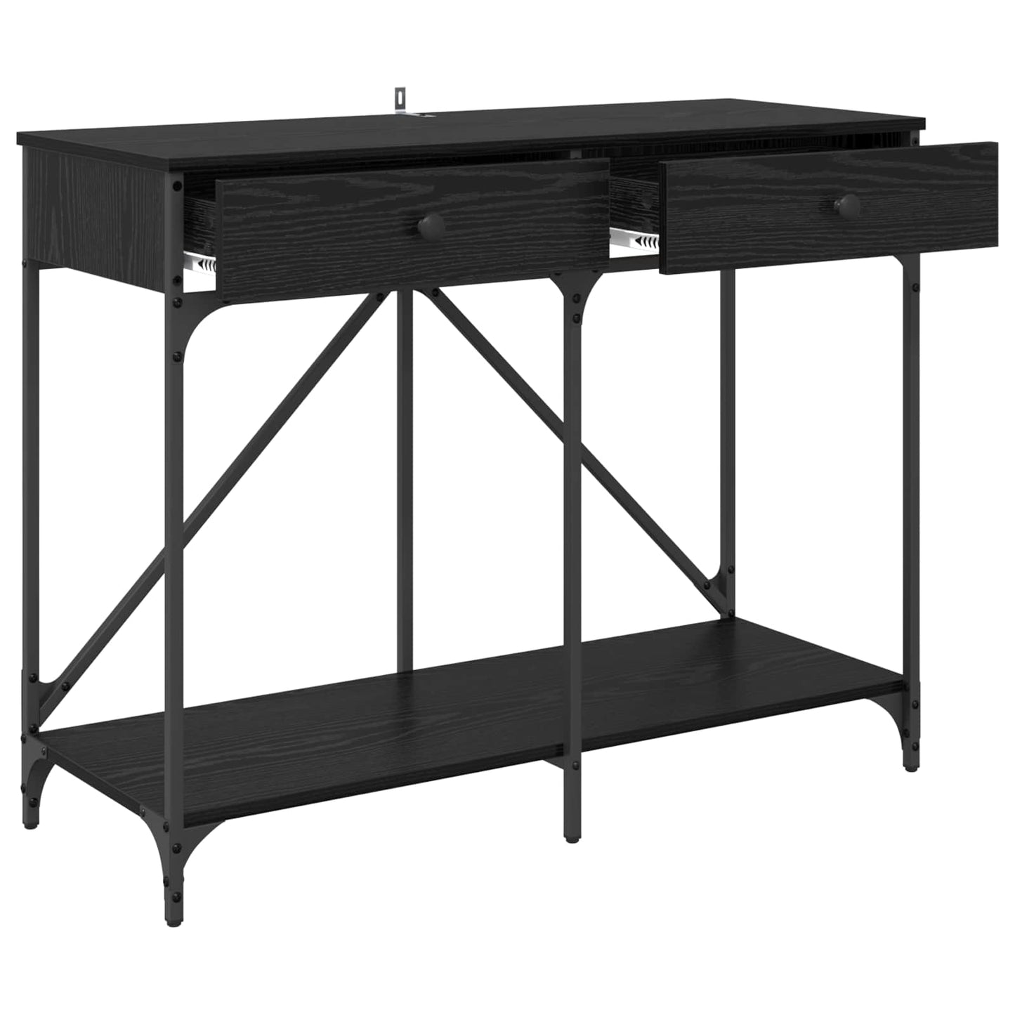 Konsolbord Sort eg 100 x 39 x 78,5 cm Konstrueret træ