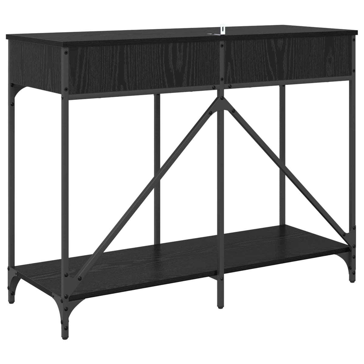 Konsolbord Sort eg 100 x 39 x 78,5 cm Konstrueret træ