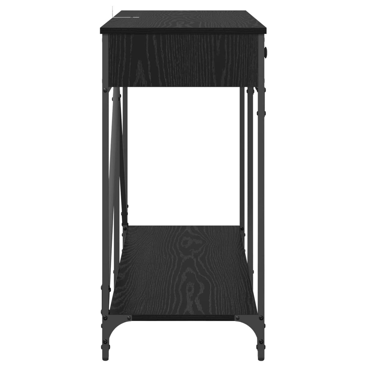 Konsolbord Sort eg 100 x 39 x 78,5 cm Konstrueret træ