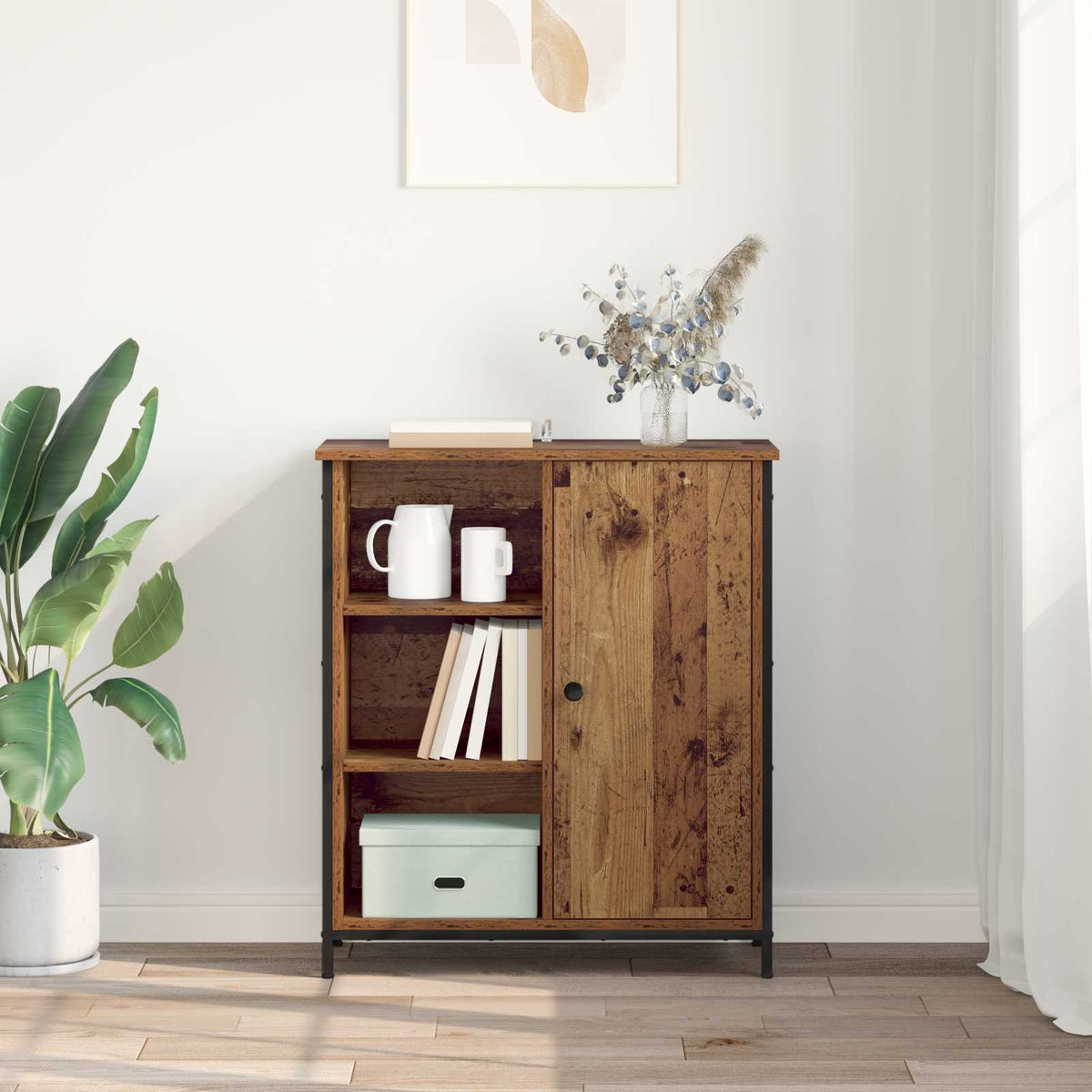 Sideboard Gammelt træ 70 x 30 x 80 cm Konstrueret træ