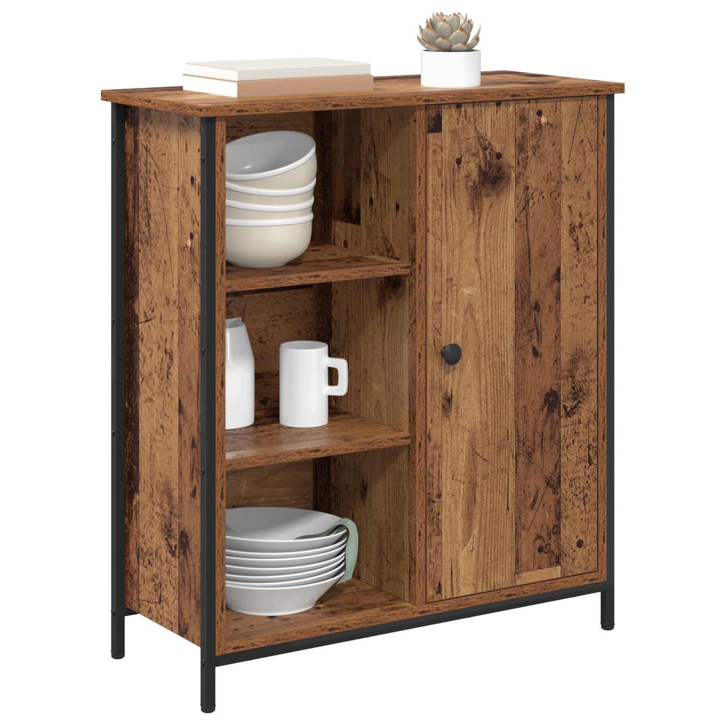 Sideboard Gammelt træ 70 x 30 x 80 cm Konstrueret træ