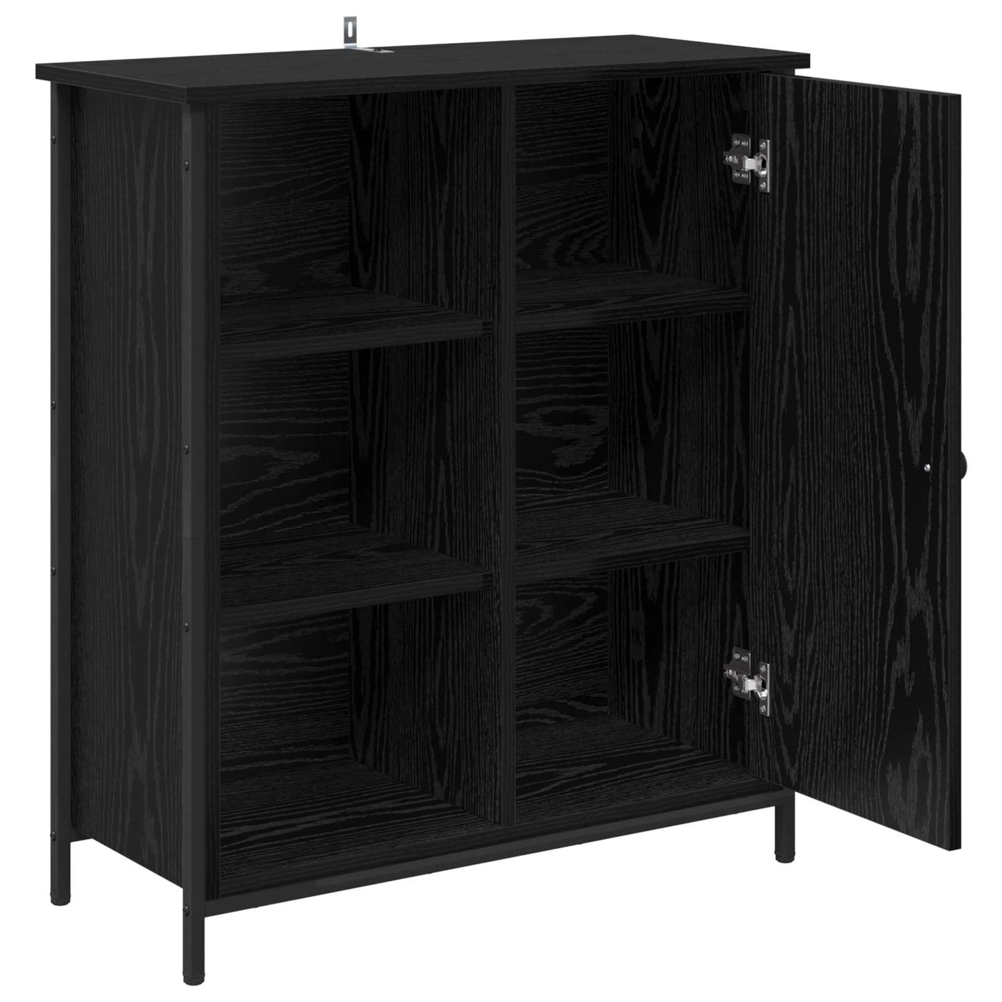 Sideboard Sort eg 70 x 30 x 80 cm Konstrueret træ