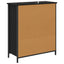 Sideboard Sort eg 70 x 30 x 80 cm Konstrueret træ