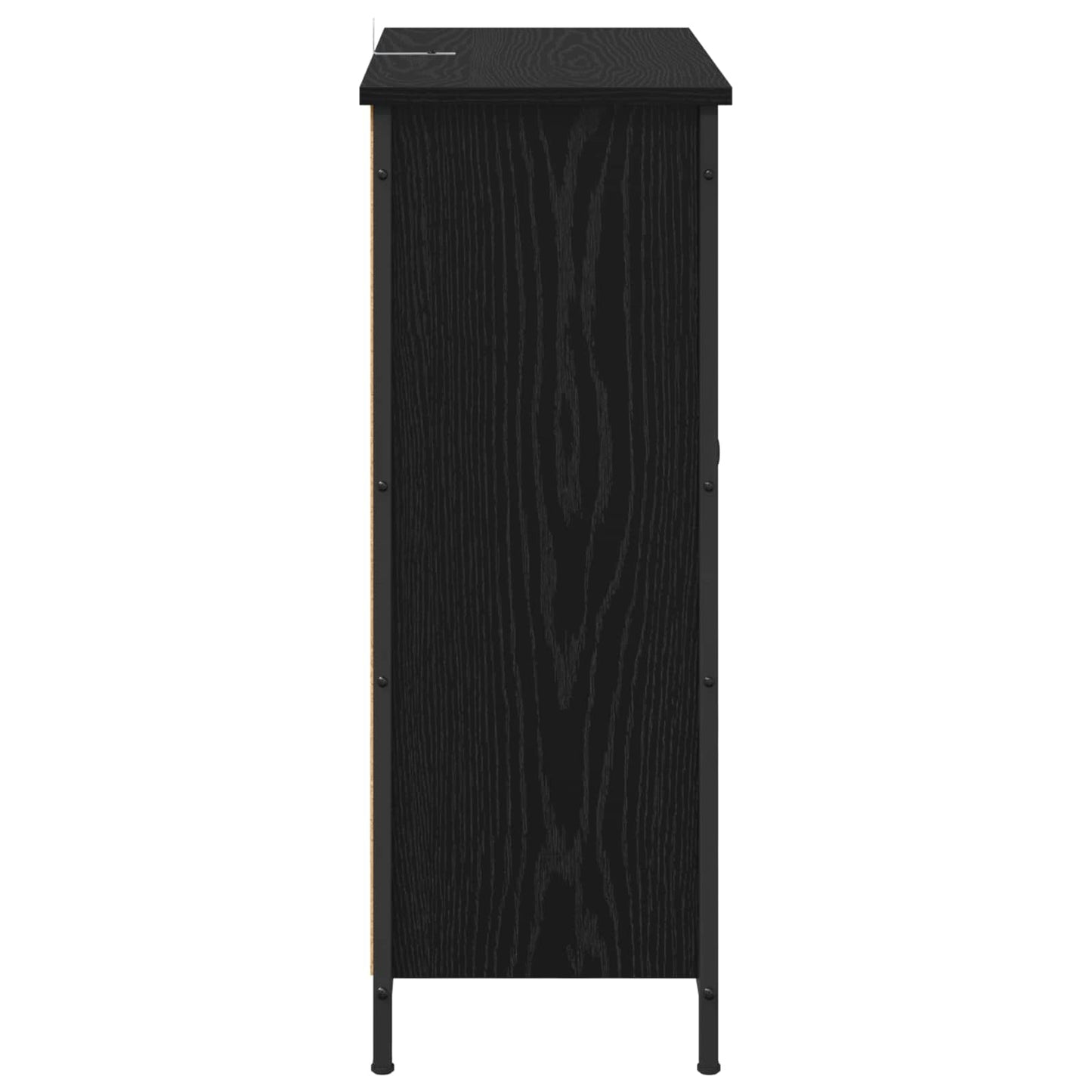 Sideboard Sort eg 70 x 30 x 80 cm Konstrueret træ