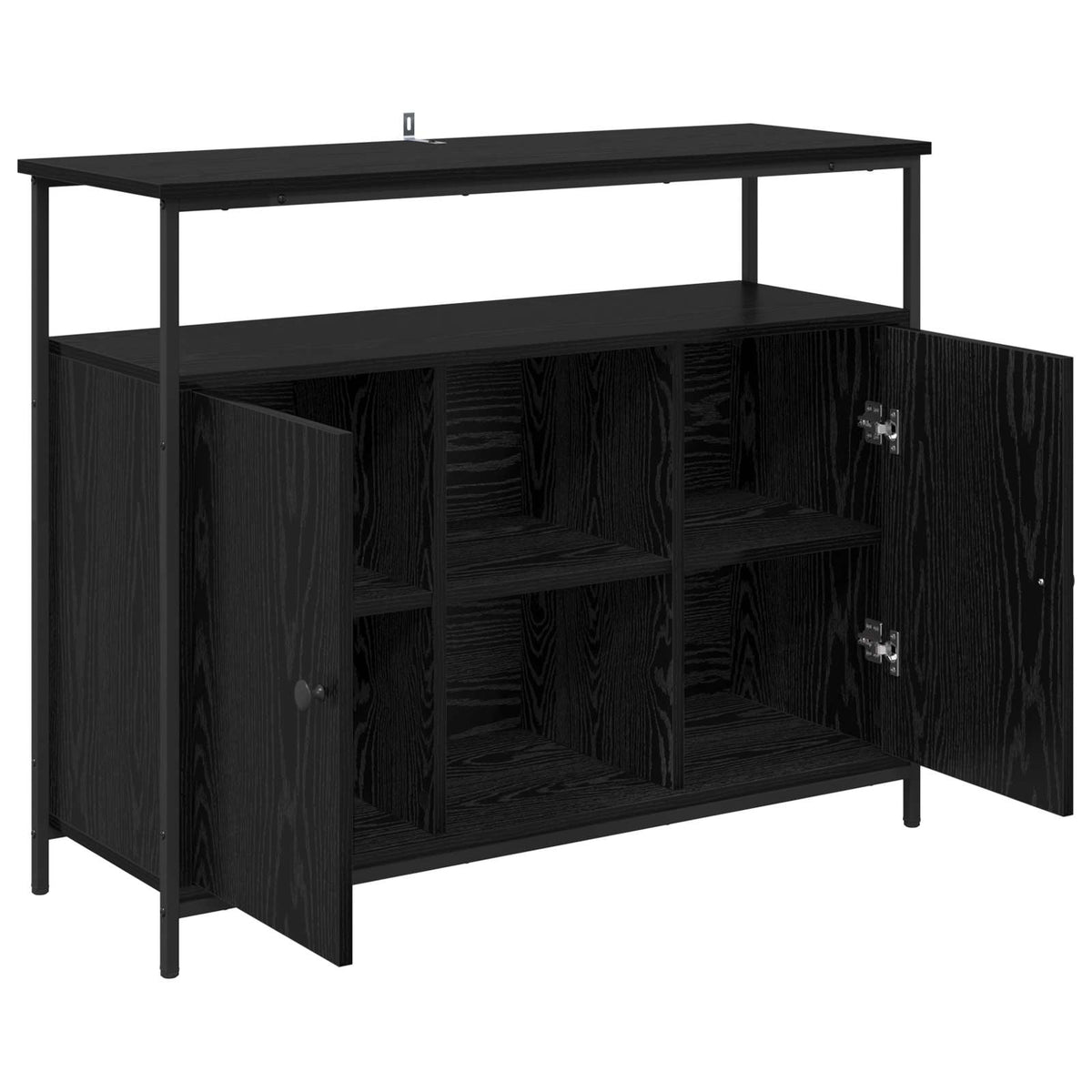 Sideboard Sort eg 100 x 35 x 80 cm Konstrueret træ