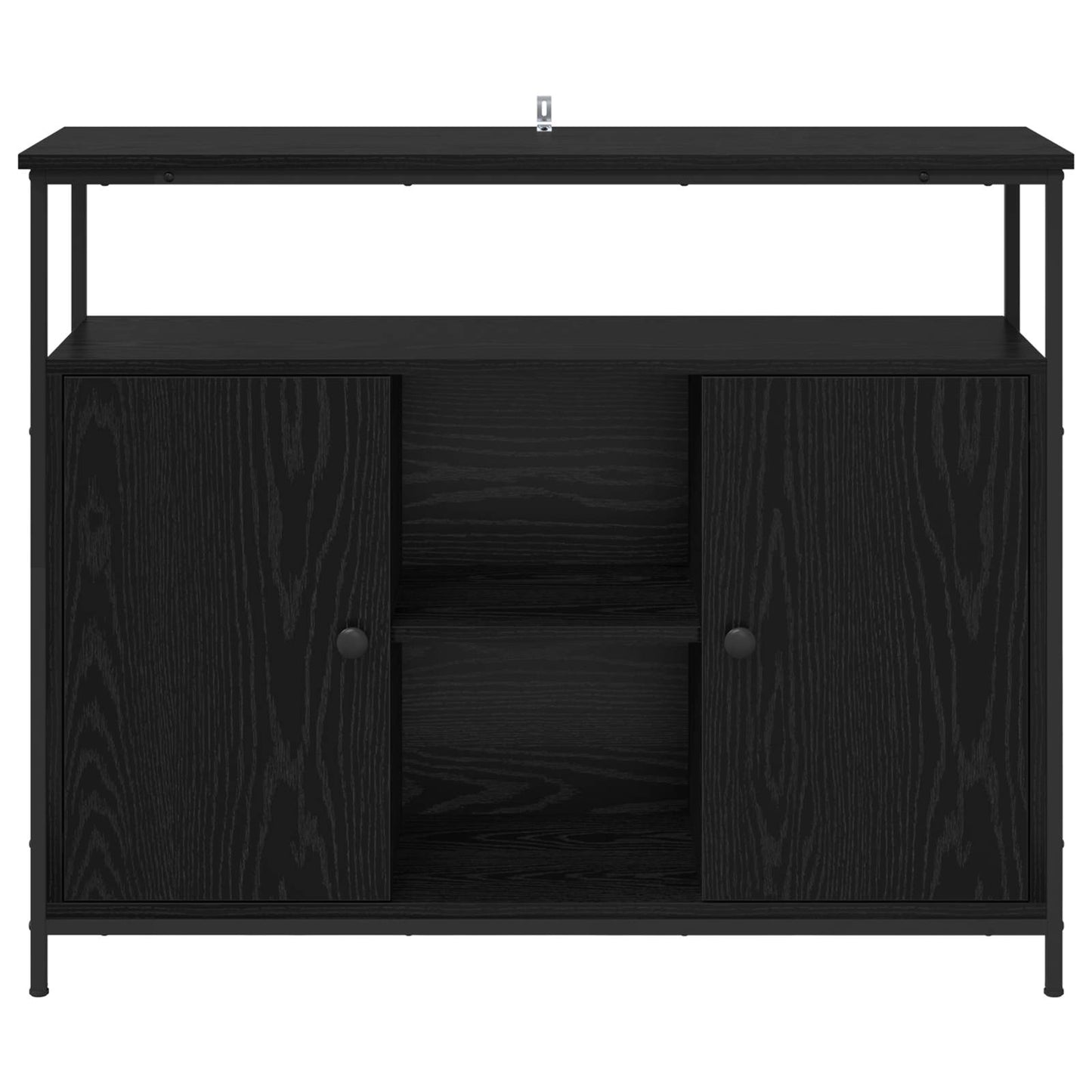 Sideboard Sort eg 100 x 35 x 80 cm Konstrueret træ