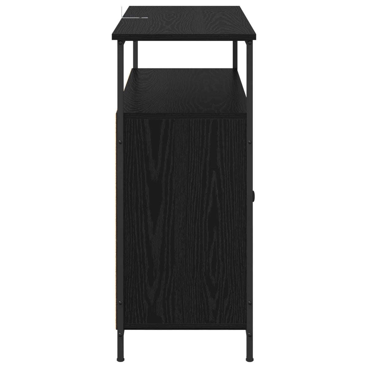Sideboard Sort eg 100 x 35 x 80 cm Konstrueret træ
