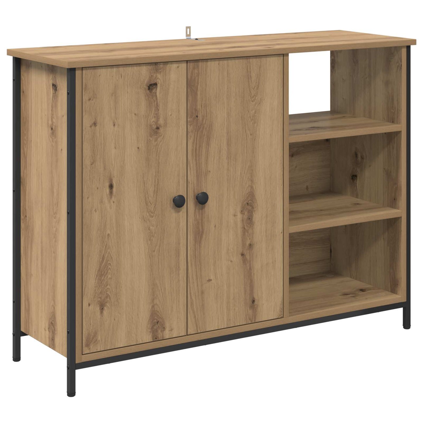 Sideboard Artisan Egetræ 100 x 33 x 75 cm Konstrueret træ