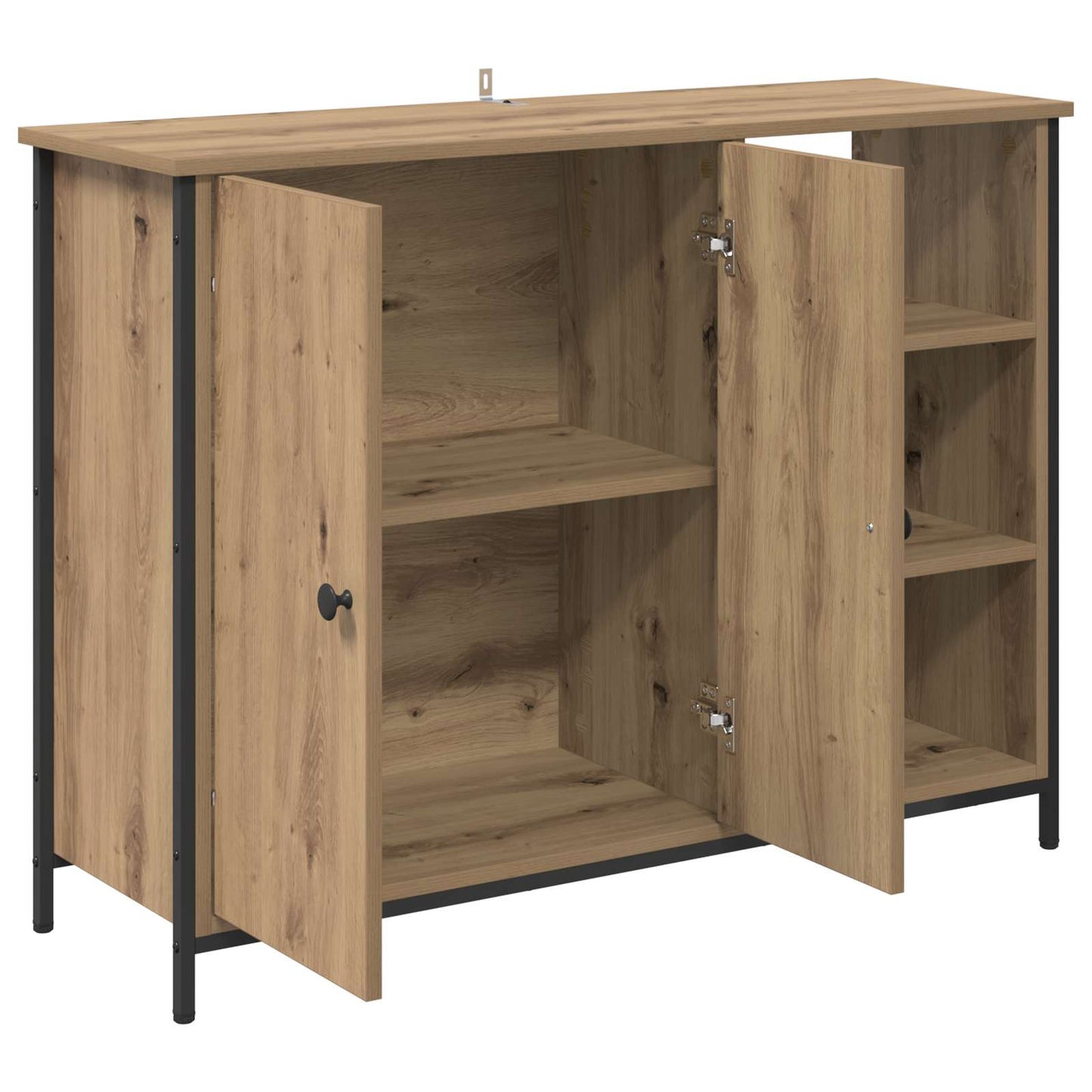 Sideboard Artisan Egetræ 100 x 33 x 75 cm Konstrueret træ