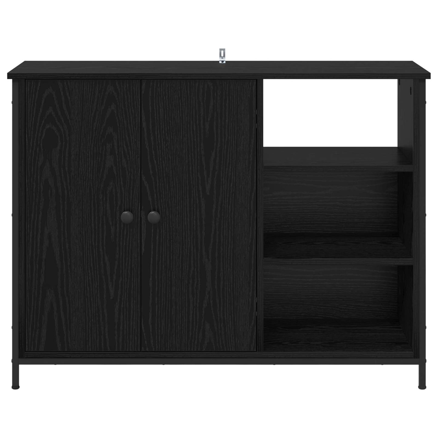 Sideboard Sort eg 100 x 33 x 75 cm Konstrueret træ