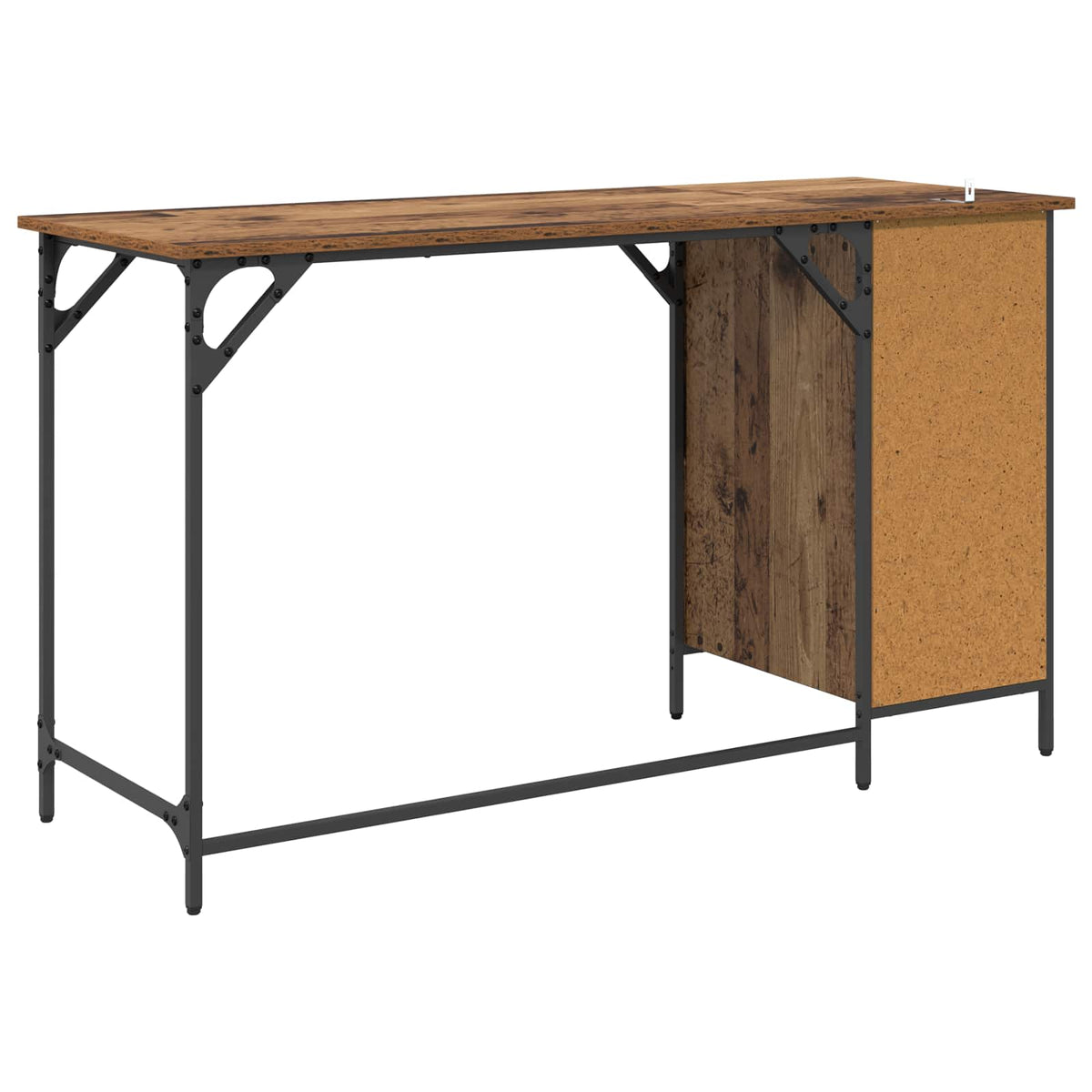 Computerbord Gammelt træ 131 x 48 x 75 cm Konstrueret træ