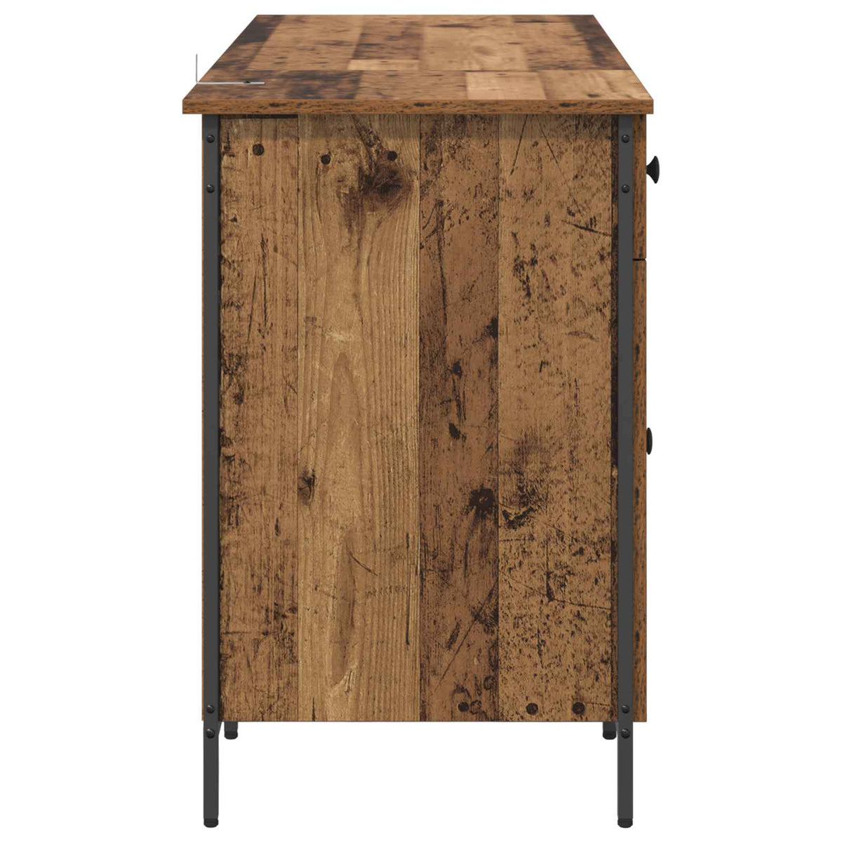 Computerbord Gammelt træ 131 x 48 x 75 cm Konstrueret træ