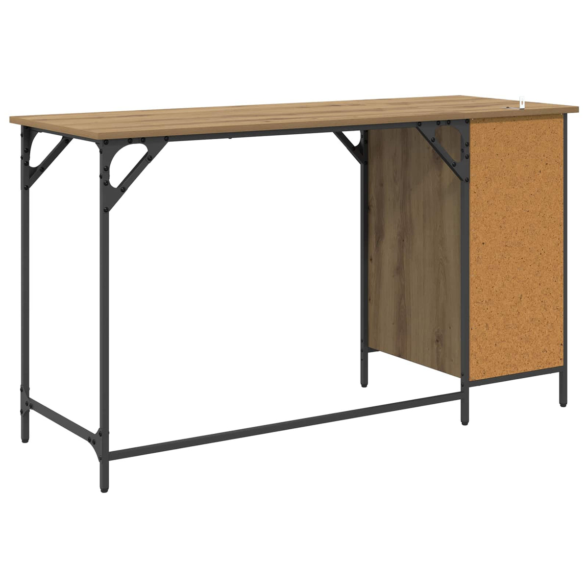 Computerbord Artisan Egetræ 131 x 48 x 75 cm Konstrueret træ
