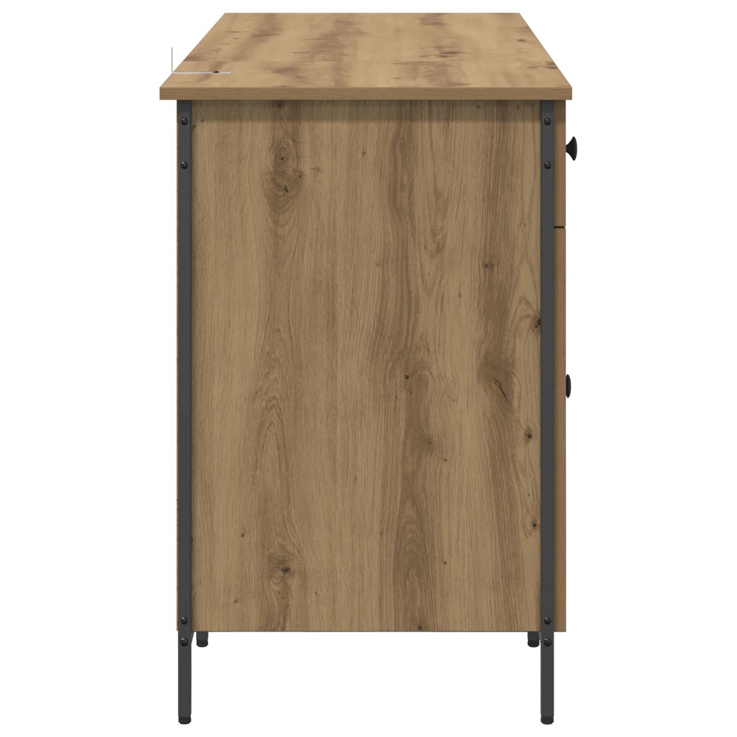 Computerbord Artisan Egetræ 131 x 48 x 75 cm Konstrueret træ