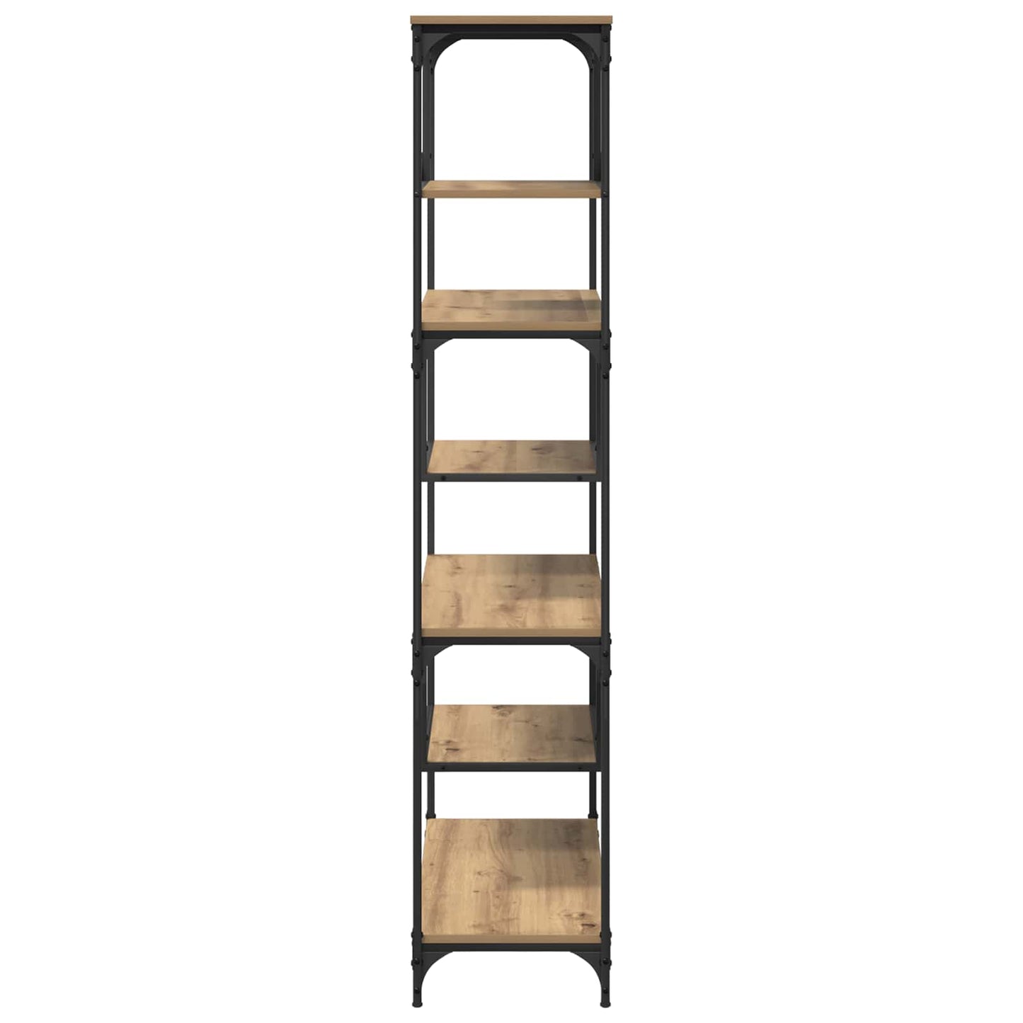 Bogreol 6 niveauer 81 x 36 x 176 cm Konstrueret træ artisan eg