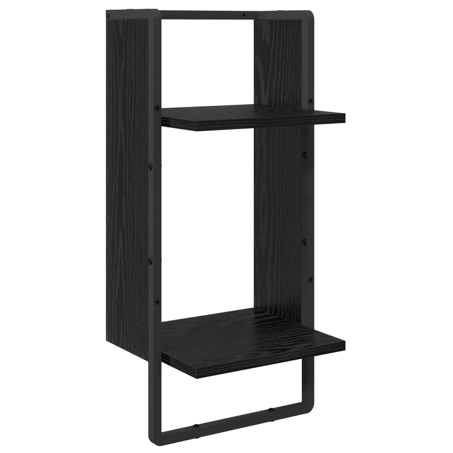 Væghyldesæt 6 stk. Sort eg 100 x 25 x 30 cm Konstrueret træ