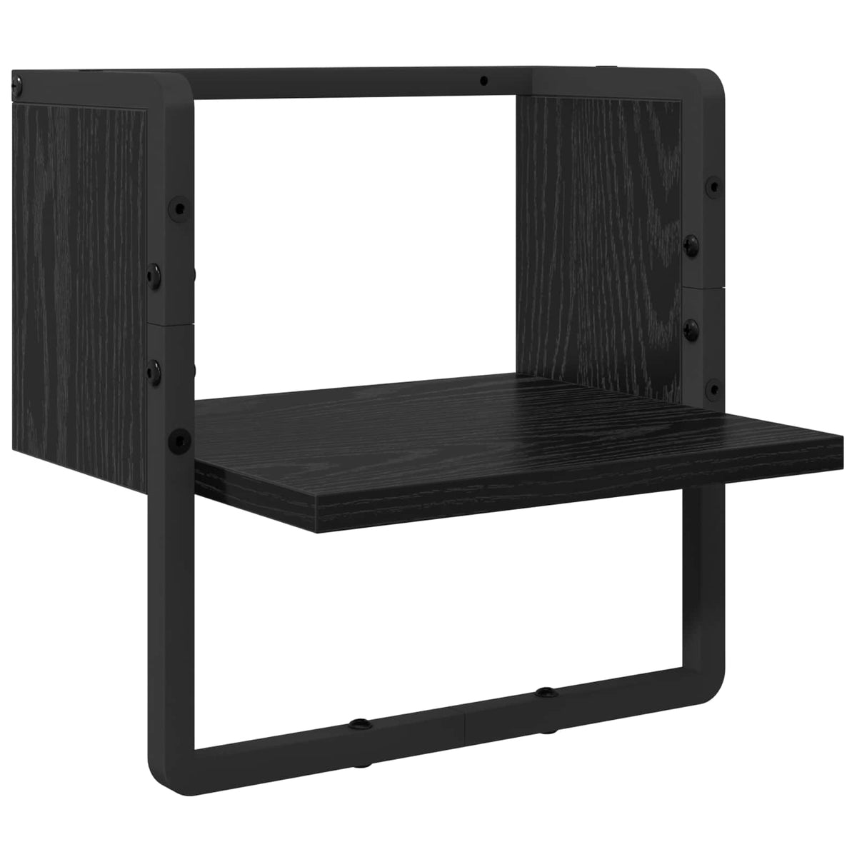 Væghyldesæt 6 stk. Sort eg 100 x 25 x 30 cm Konstrueret træ