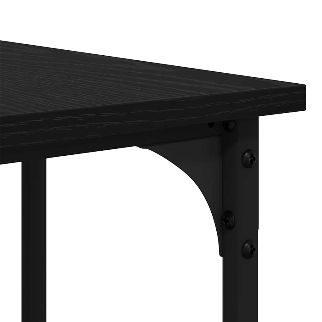 Bord Sort eg 139 x 139 x 75 cm Konstrueret træ