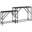 Konsolbord 2 stk. Sort eg 100 x 28 x 75 cm Konstrueret træ
