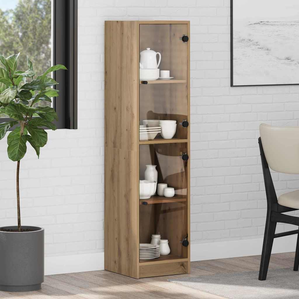 Highboard Artisan Egetræ 35 x 37 x 142 cm Konstrueret træ
