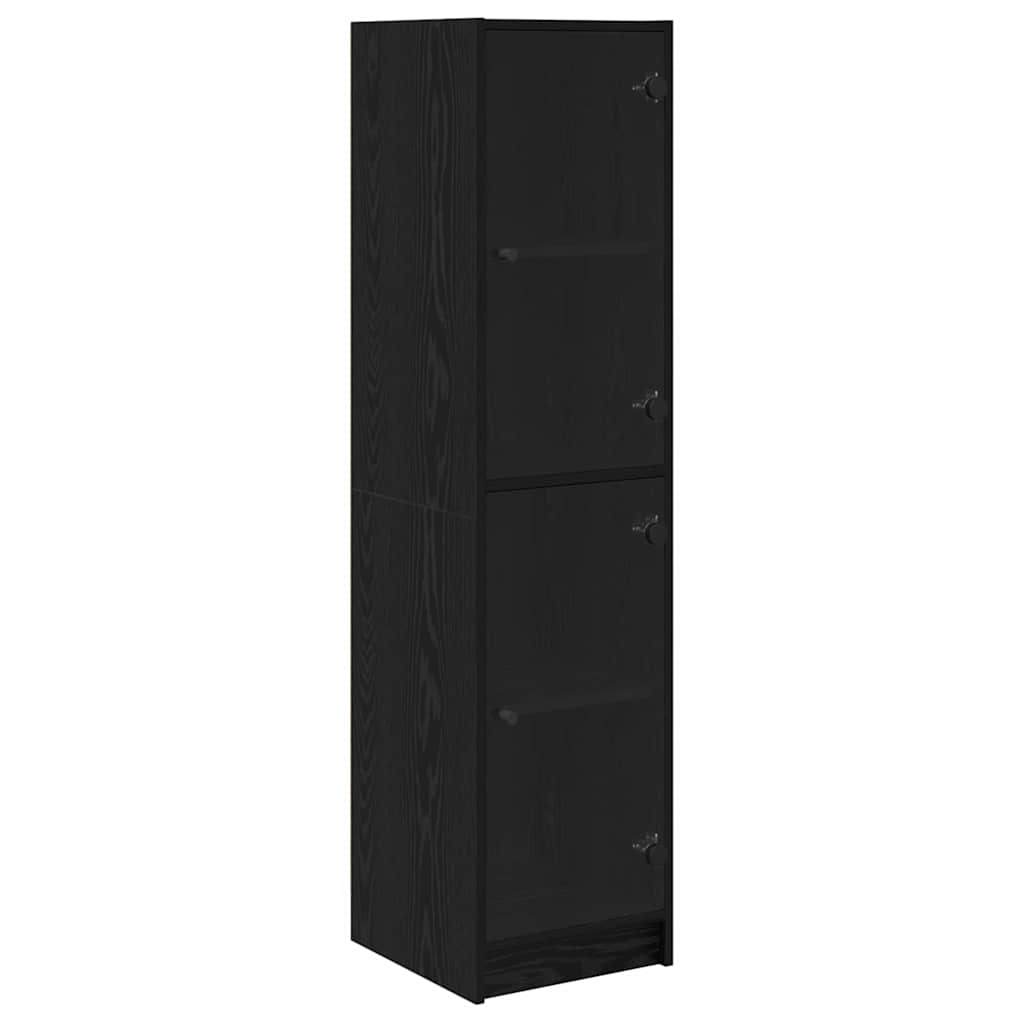 Highboard Sort eg 35 x 37 x 142 cm Konstrueret træ