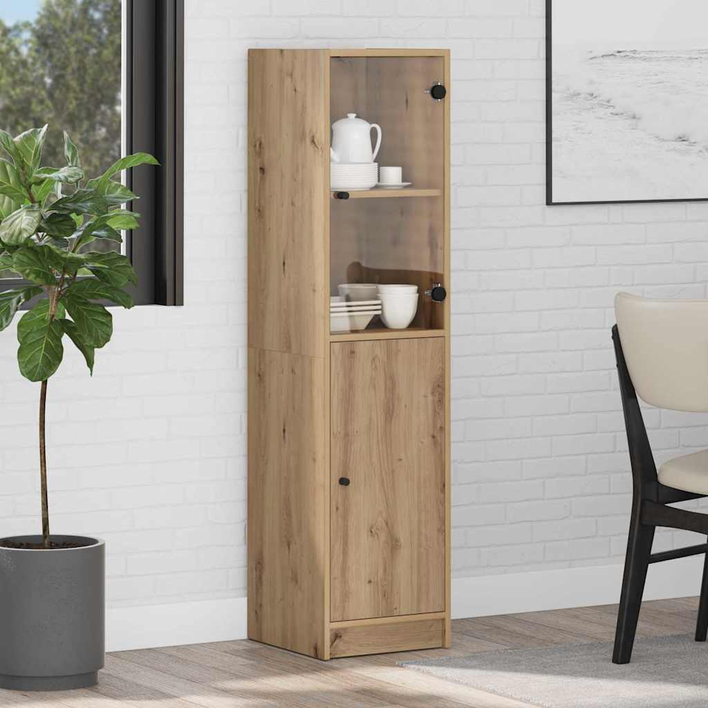 Highboard Artisan Egetræ 35 x 37 x 142 cm Konstrueret træ