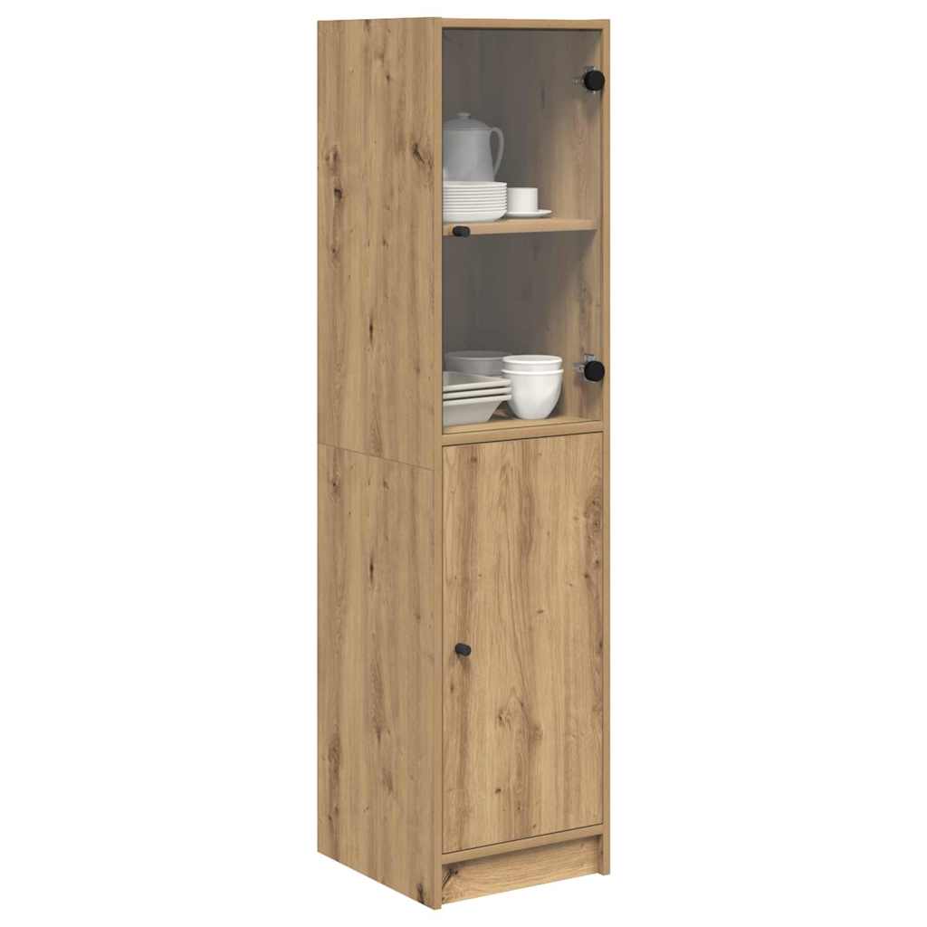 Highboard Artisan Egetræ 35 x 37 x 142 cm Konstrueret træ