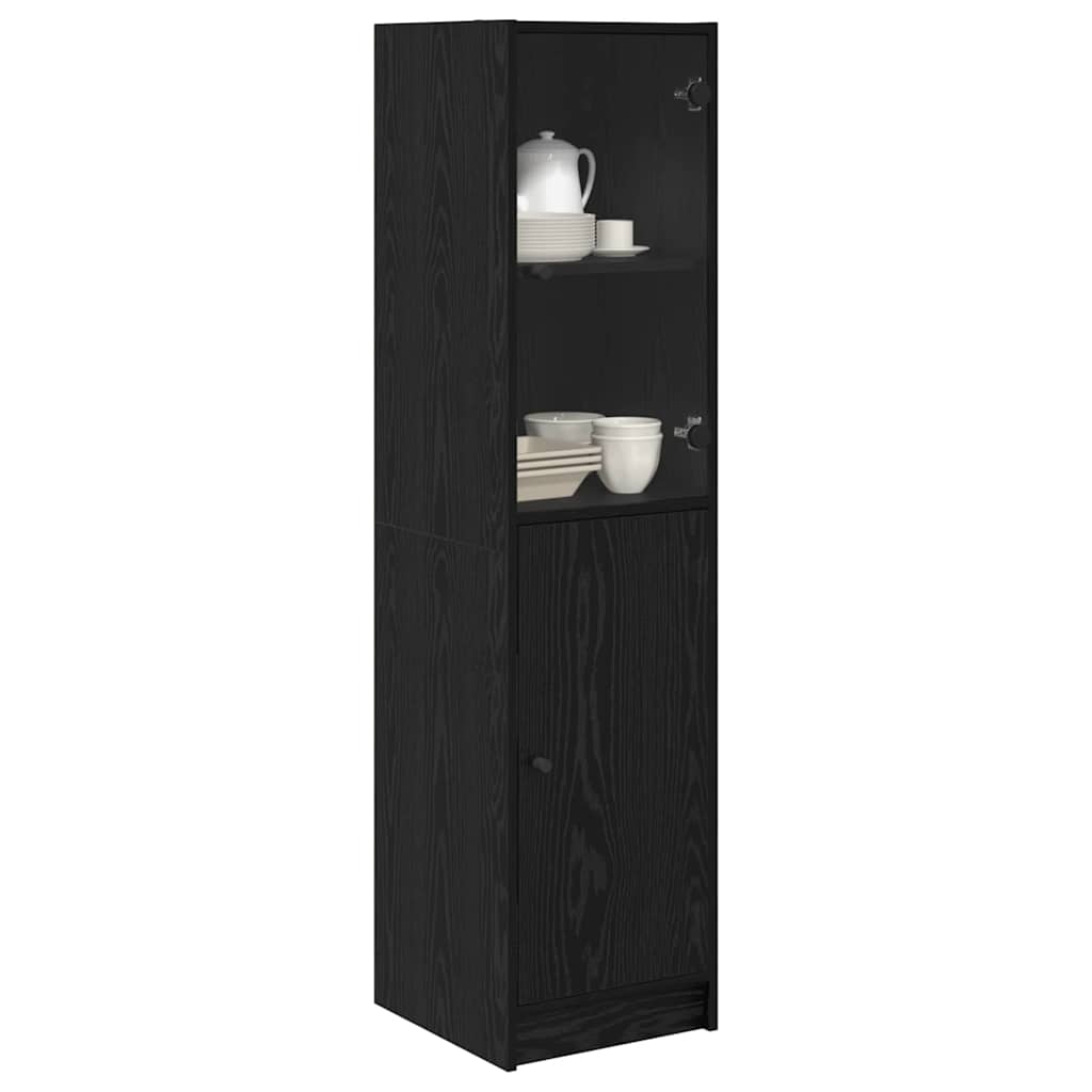 Highboard Sort eg 35 x 37 x 142 cm Konstrueret træ