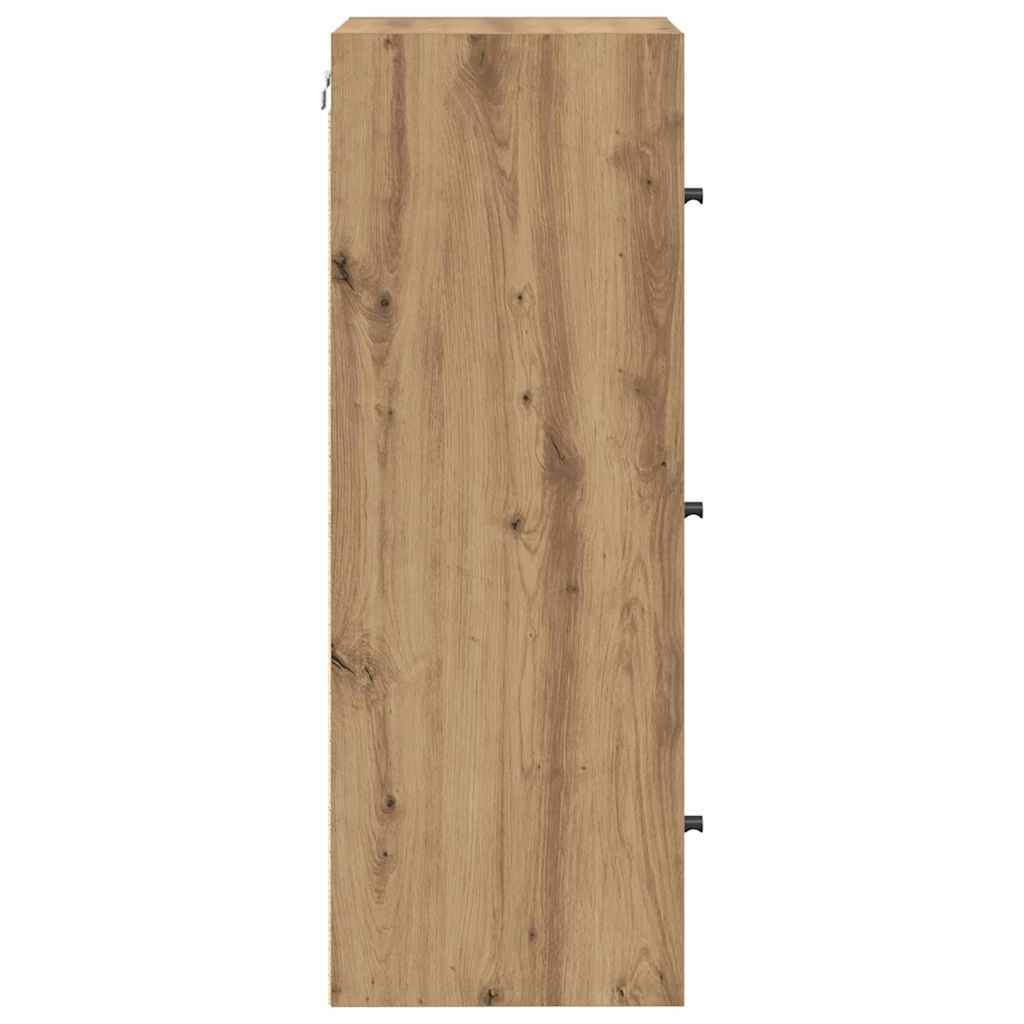 Vægskab 35 x 37 x 102 cm Konstrueret træ Artisan Egetræ