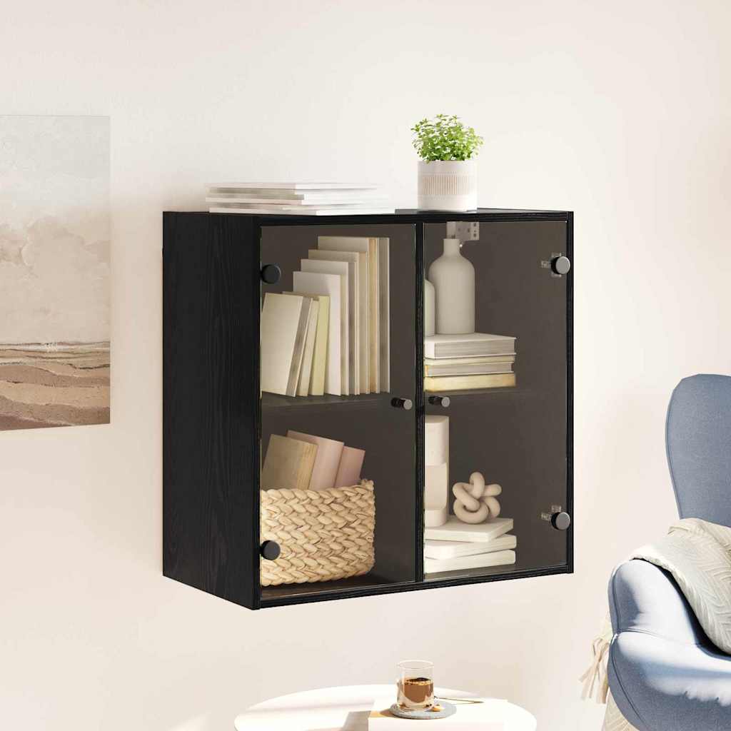 Vægskab 68 x 37 x 68,5 cm Konstrueret træ Sort eg