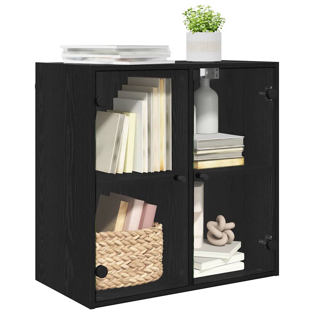 Vægskab 68 x 37 x 68,5 cm Konstrueret træ Sort eg