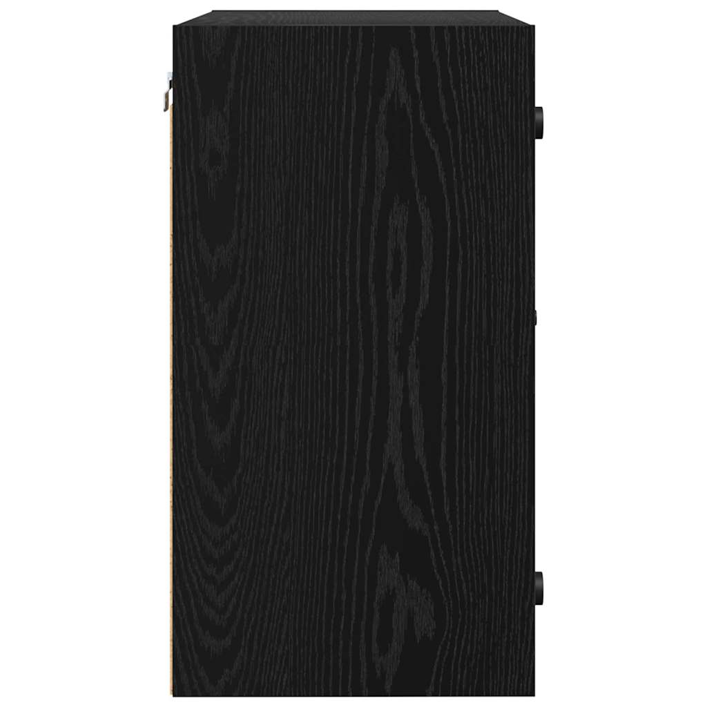 Vægskab 68 x 37 x 68,5 cm Konstrueret træ Sort eg