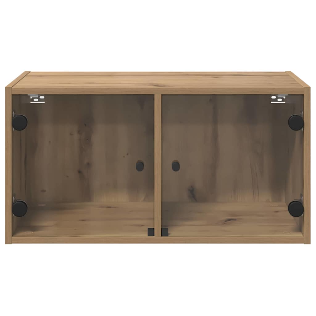 Væggeskabe 2 stk. 68 x 37 x 35 cm Konstrueret træ
