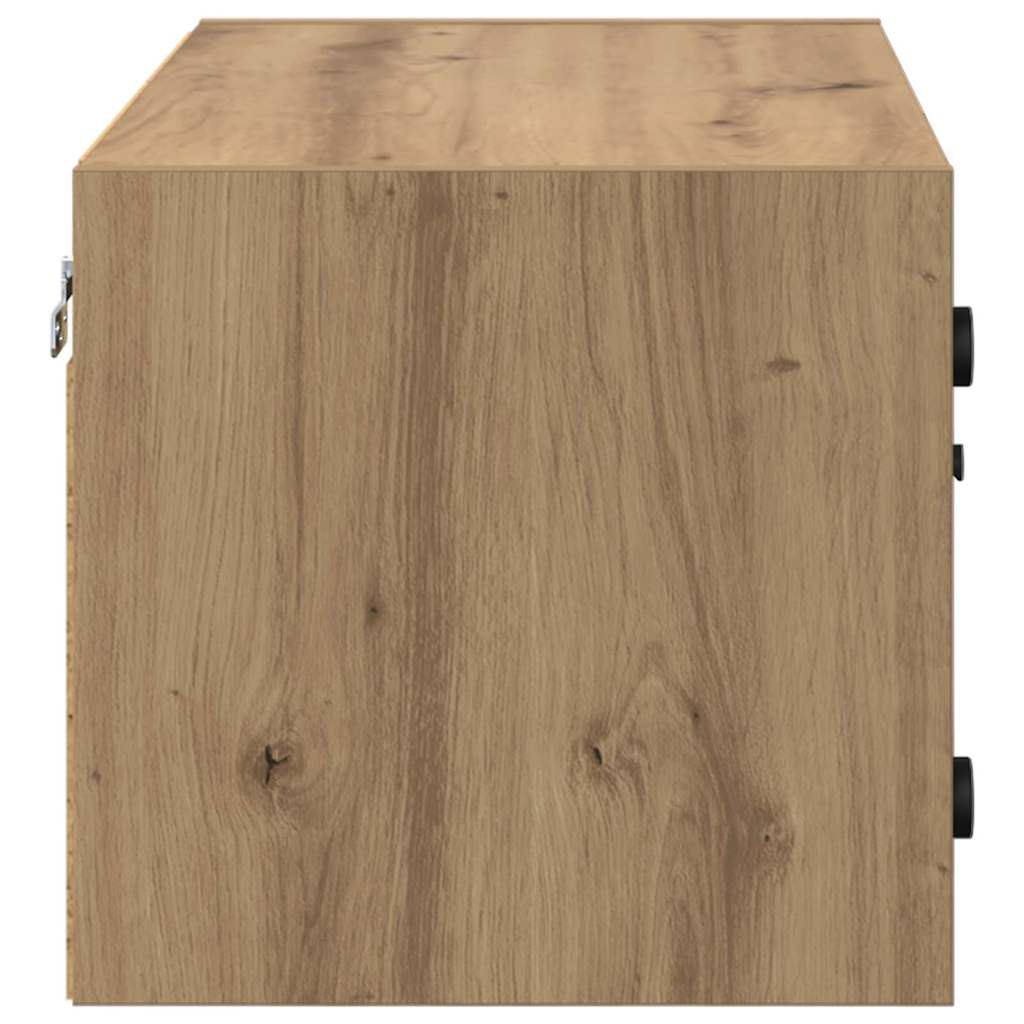 Væggeskabe 2 stk. 68 x 37 x 35 cm Konstrueret træ