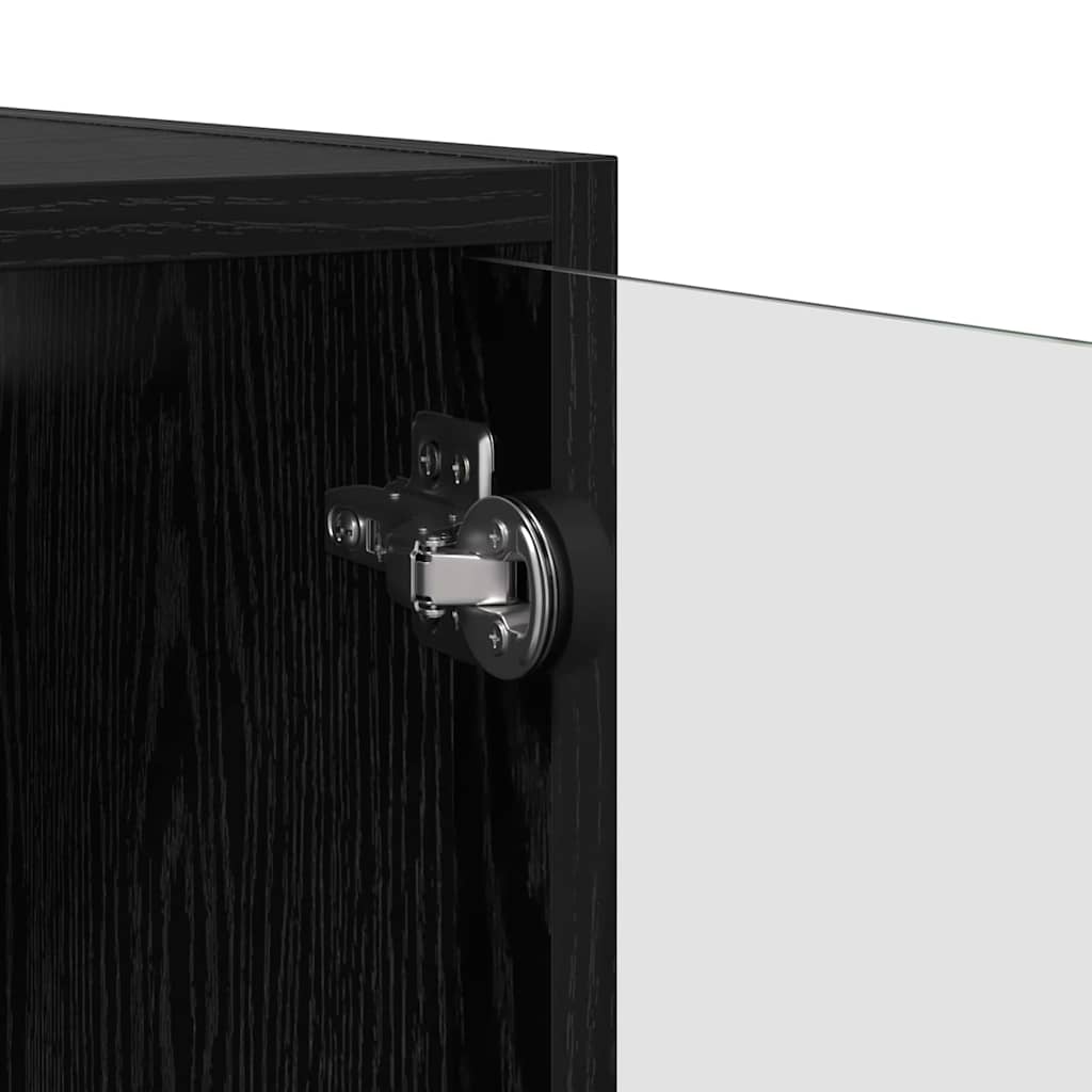 Vægskab 68 x 37 x 35 cm Konstrueret træ Sort eg