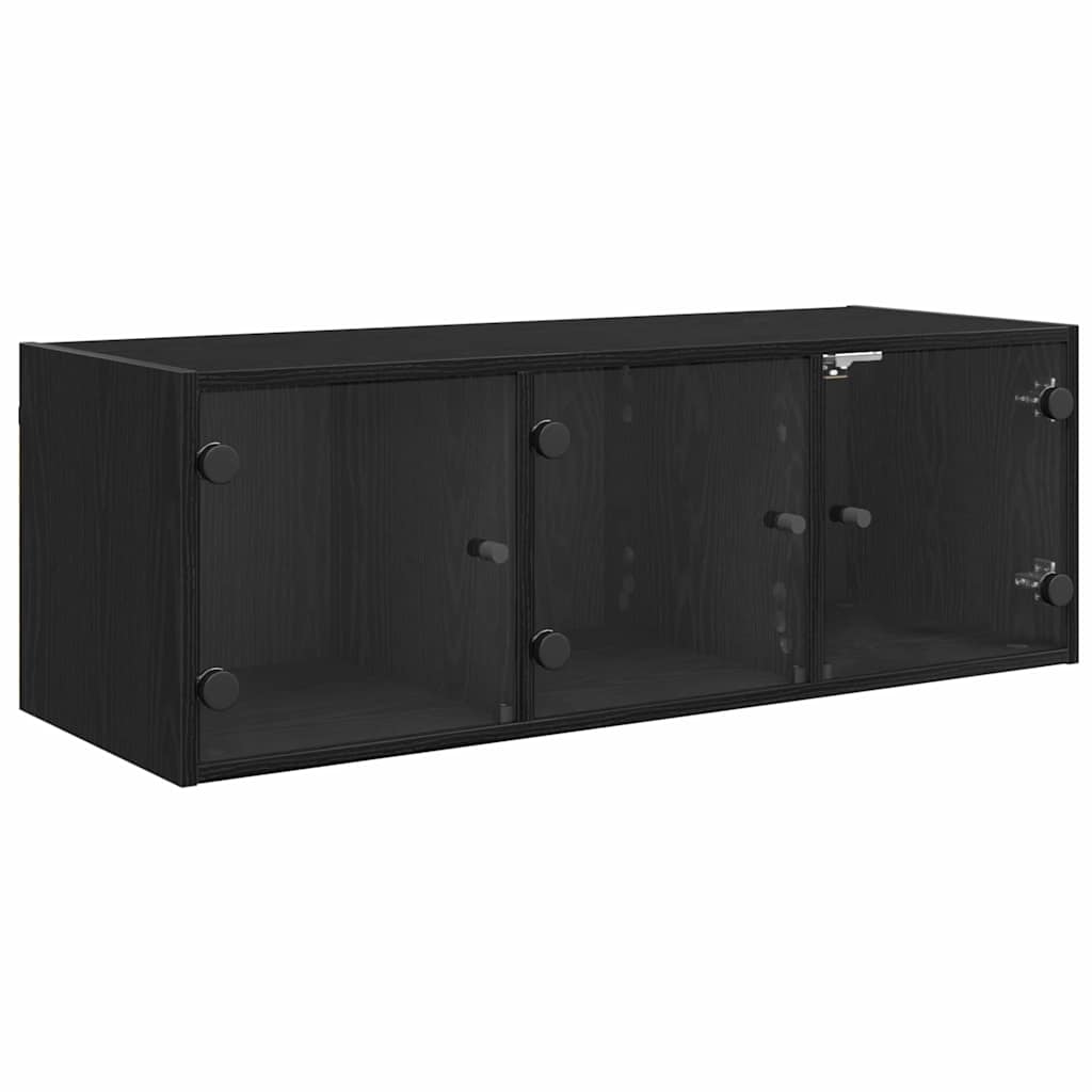 Vægskab 102 x 37 x 35 cm Konstrueret træ Sort eg