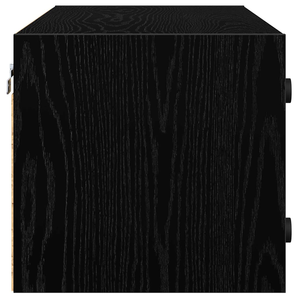 Vægskab 102 x 37 x 35 cm Konstrueret træ Sort eg