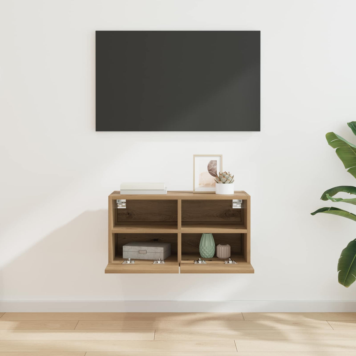 TV vægskab 60 x 30 x 30 cm Artisan Egetræ Konstrueret træ