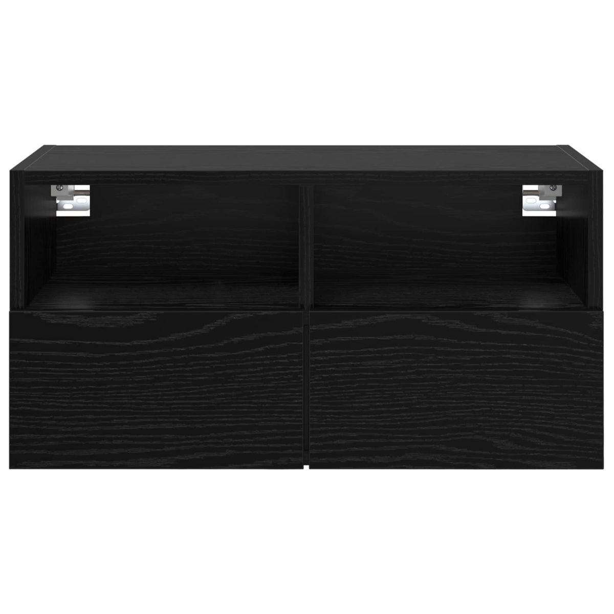 TV vægskab 60 x 30 x 30 cm Sort eg Konstrueret træ